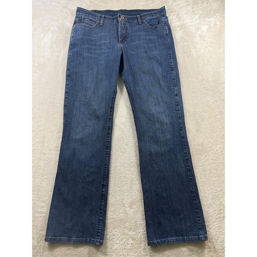 Wrangler Womens Q-Baby Bootcut Riding Blue Jeans 11/12x32 Meas: 35x31.5